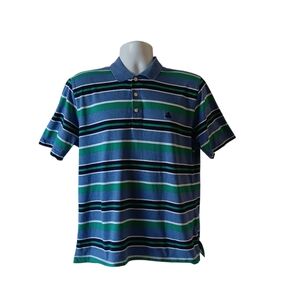 Brooks Brothers men's multicolored striped golf polo shirt size M